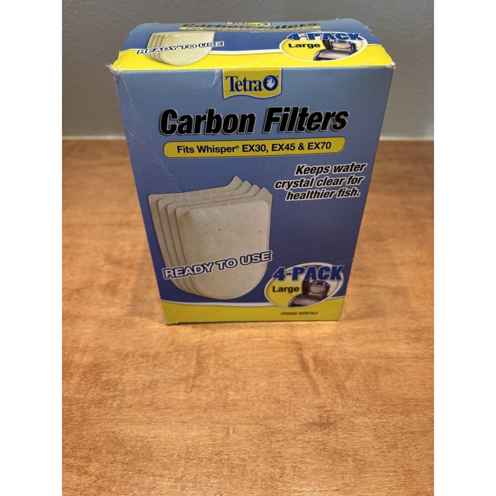 Tetra Carbon Filters Whisper EX30 EX45 EX70 4 Pack Large New